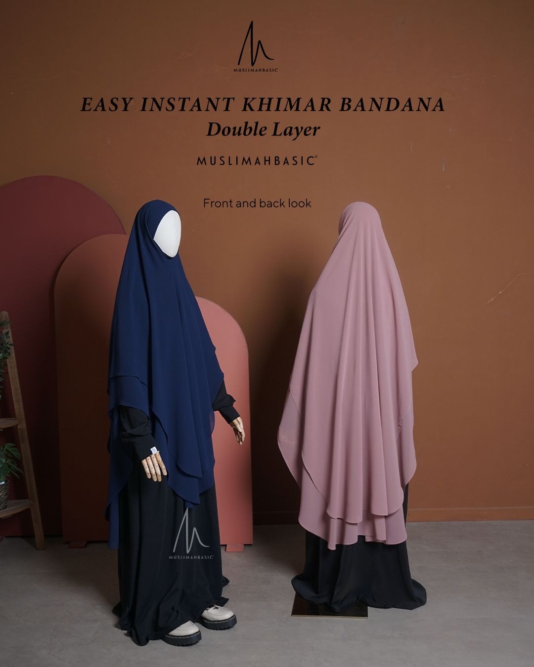 PO - Easy Instant Khimar Bandana Double Layer