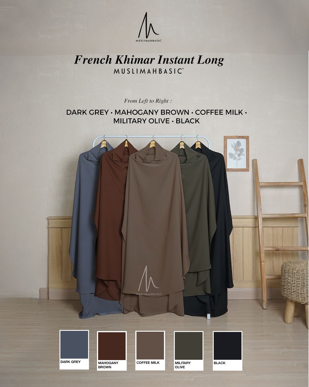 French Khimar Instant Long