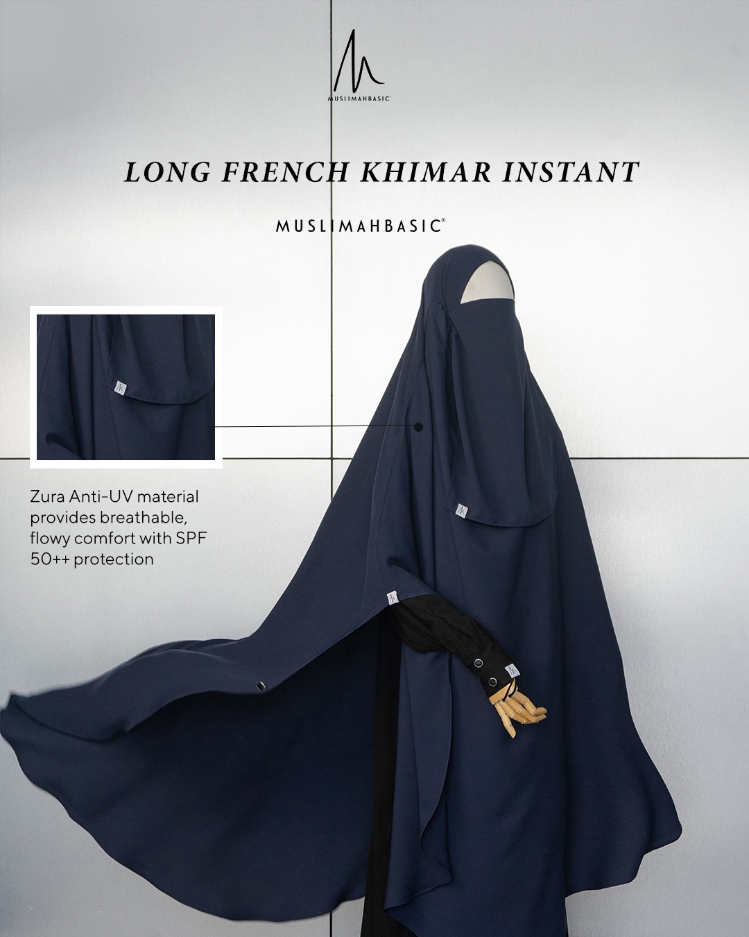 PO - French Khimar Instant Long Ghazala