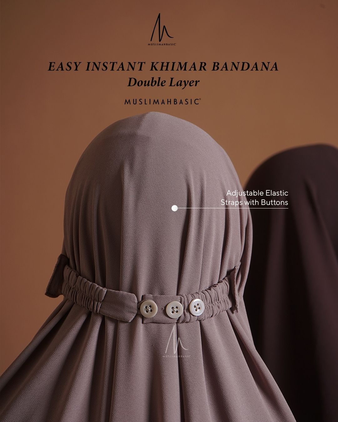 PO - Easy Instant Khimar Bandana Double Layer