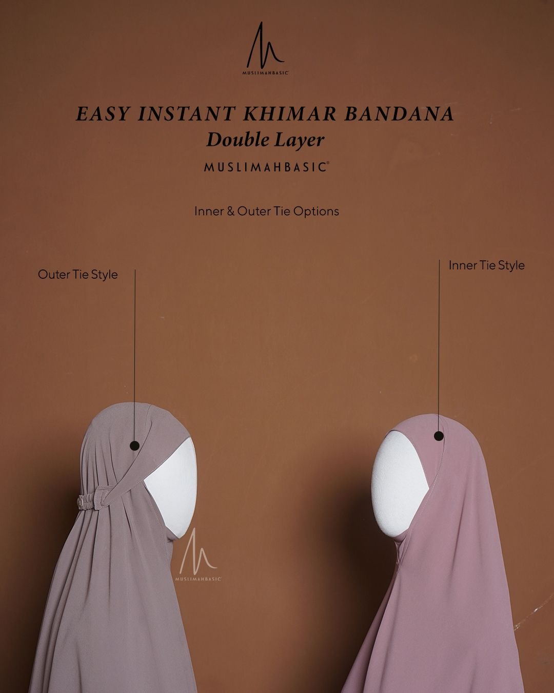 PO - Easy Instant Khimar Bandana Double Layer