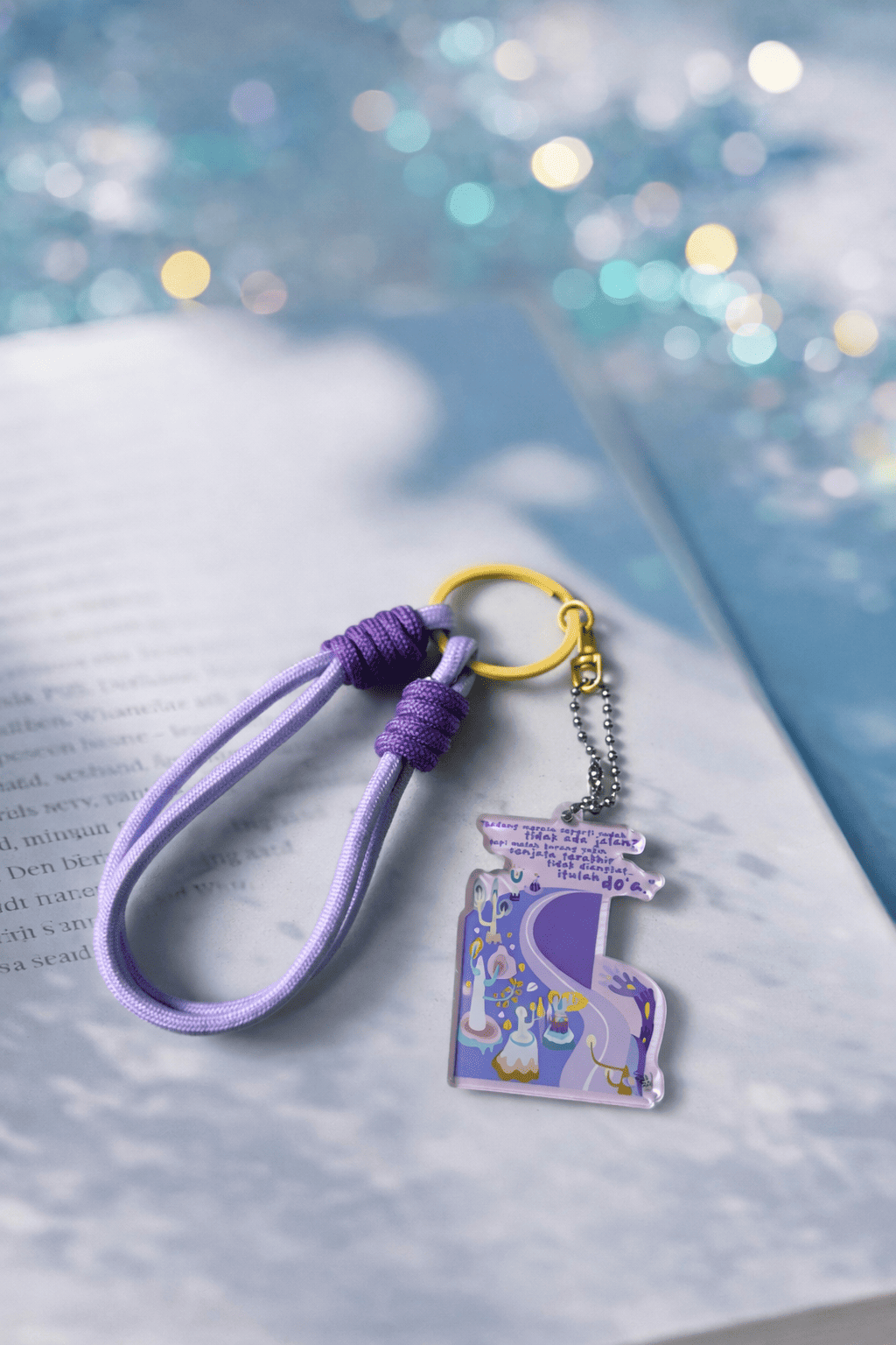 MUSLIMAH BASIC - JOYFUL FAITH REMINDER (Bag Charm, Key chain, Strap Hp, gantungan kunci islami, ganci quotes)