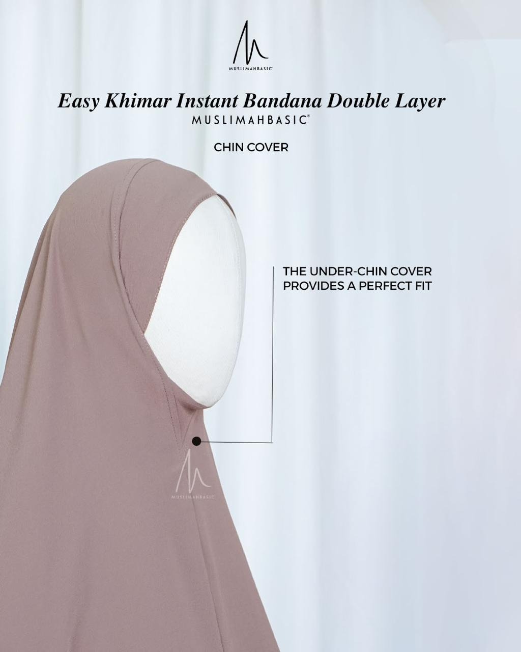 EASY INSTANT KHIMAR BANDANA DOUBLE LAYER V SERIES
