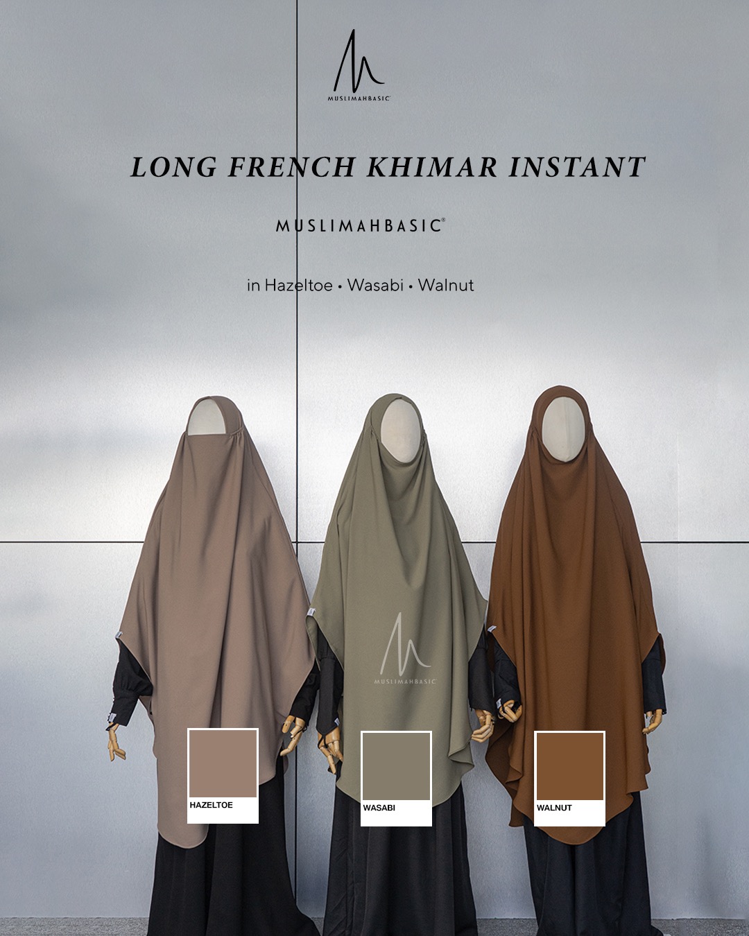 PO - French Khimar Instant Long Ghazala
