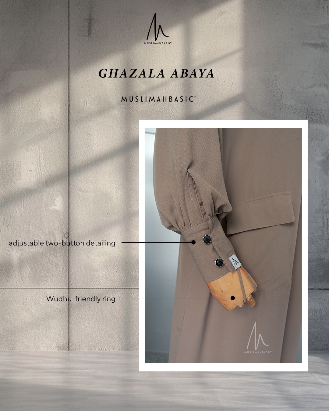 Ghazala Abaya Zura Anti UV