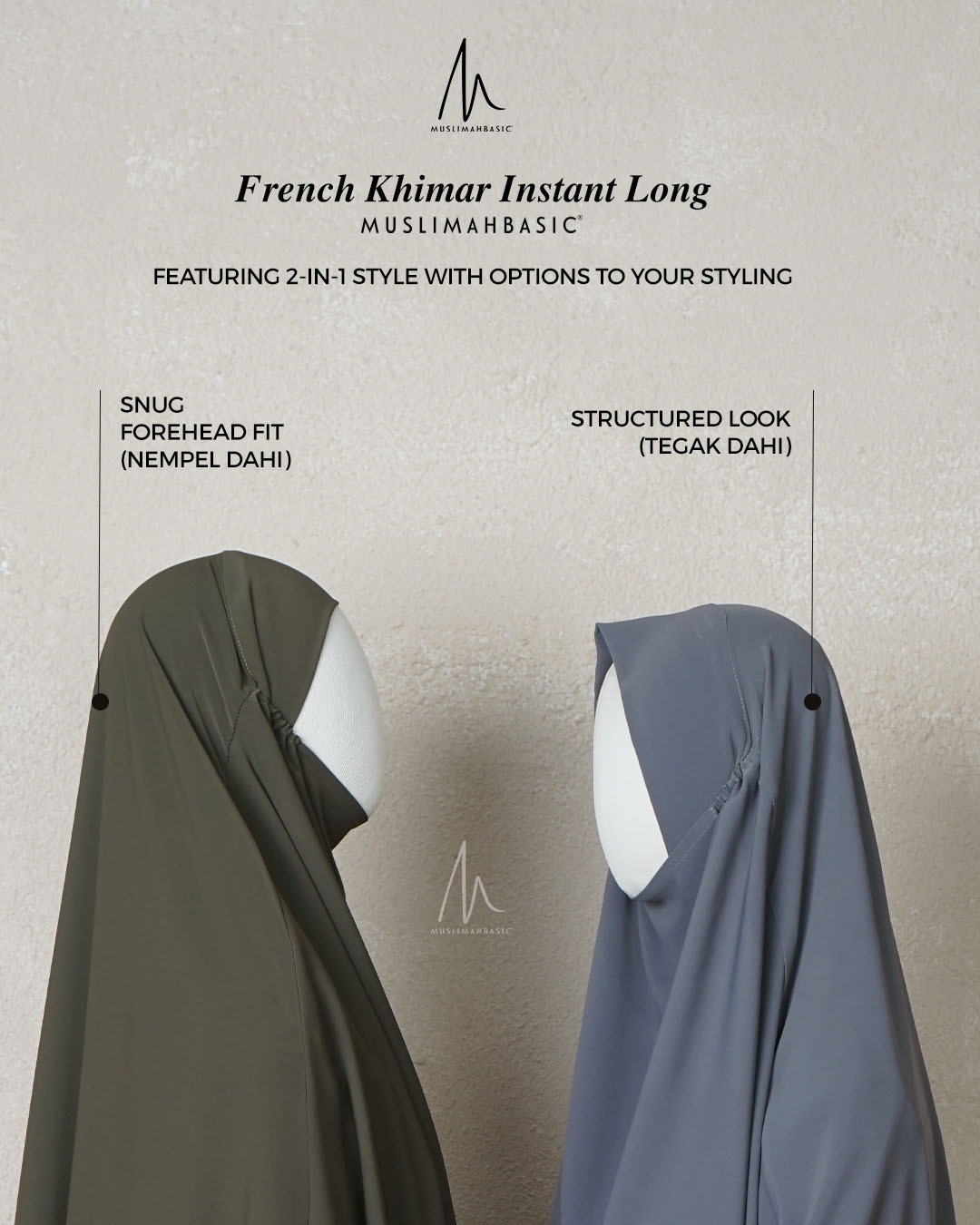 French Khimar Instant Long