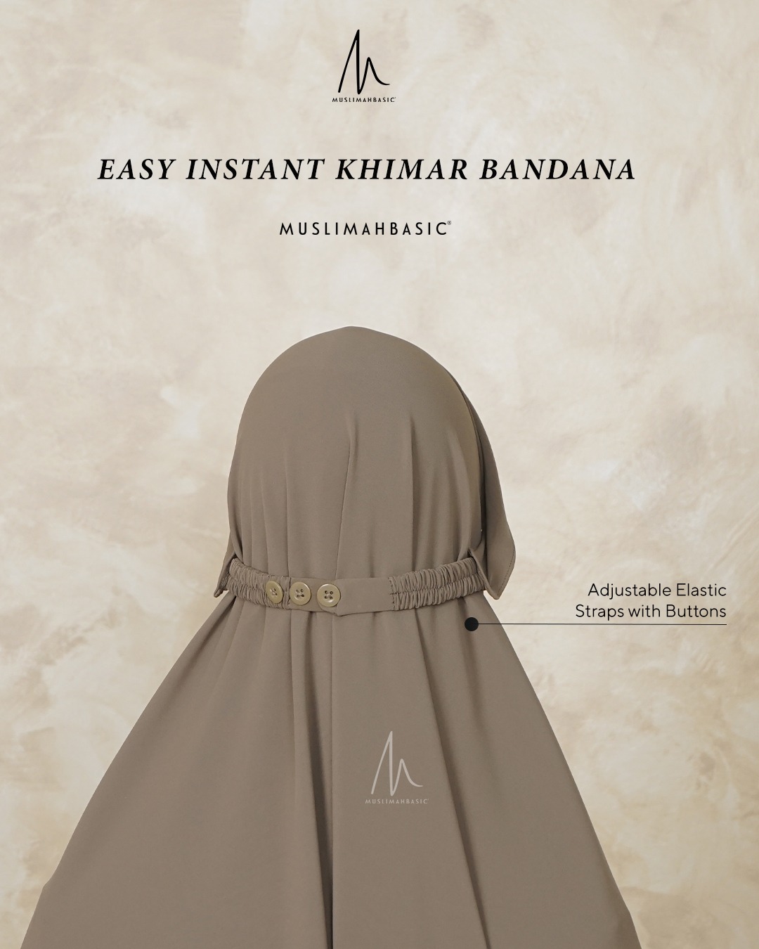 Ready Stock - Easy Instant Khimar Bandana V Shape