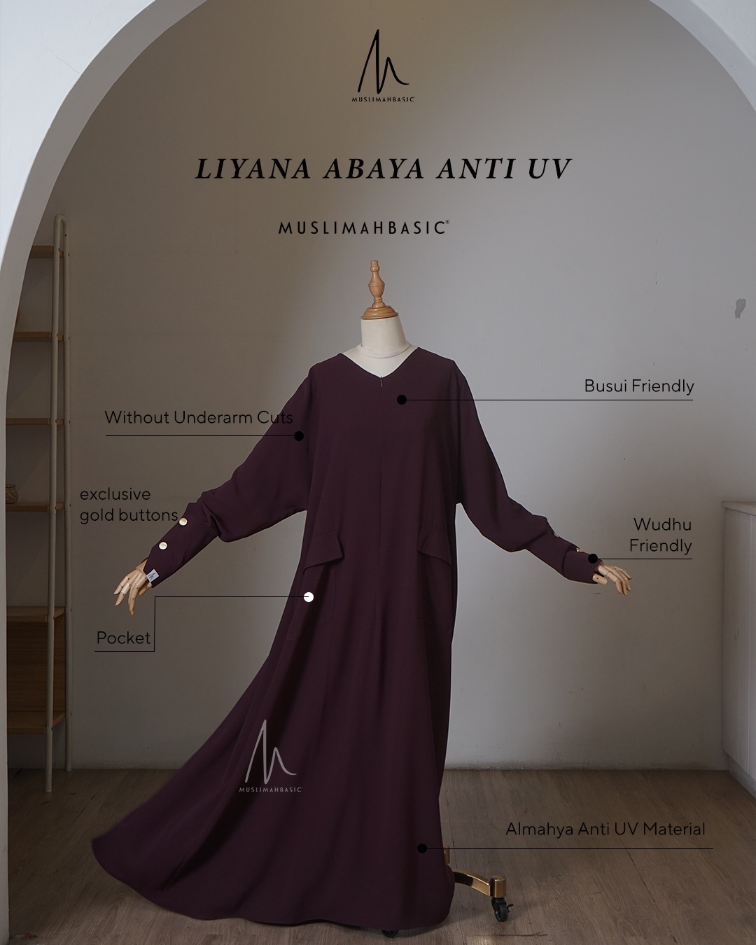 liyana Abaya Almahya Anti UV