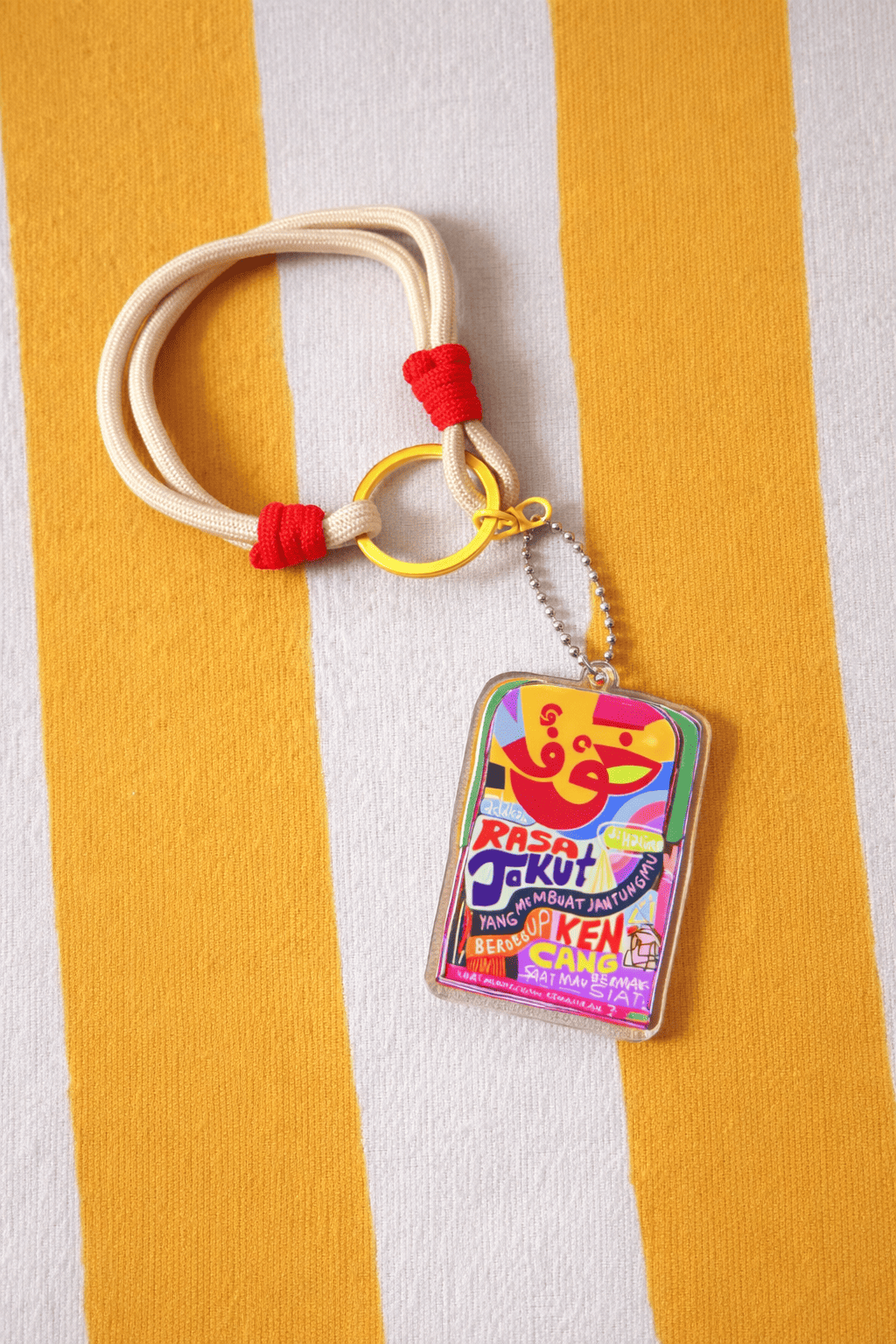 MUSLIMAH BASIC - JOYFUL FAITH REMINDER (Bag Charm, Key chain, Strap Hp, gantungan kunci islami, ganci quotes)