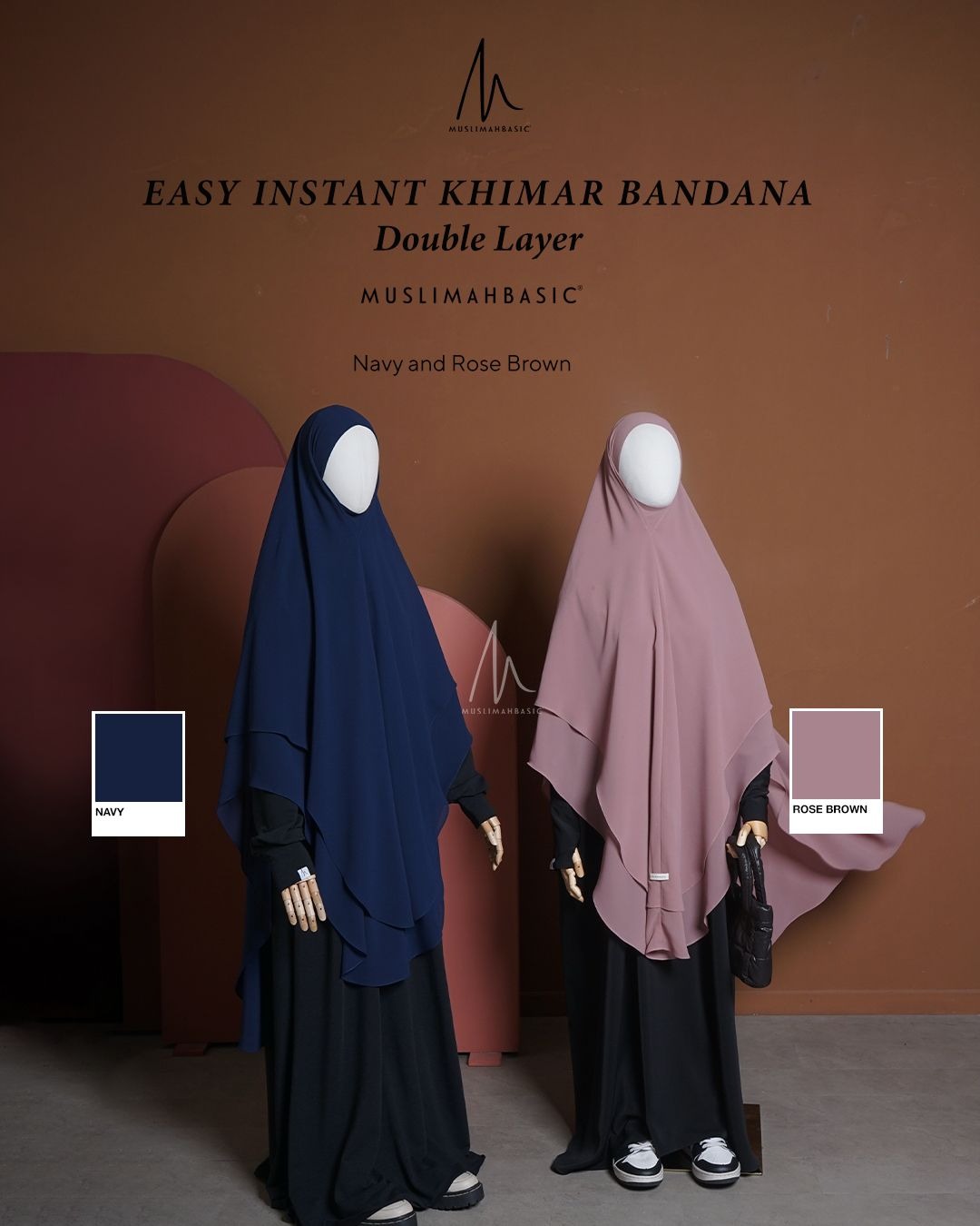 PO - Easy Instant Khimar Bandana Double Layer
