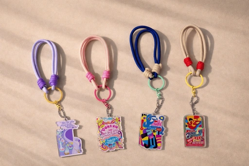 Image of MUSLIMAH BASIC - JOYFUL FAITH REMINDER (Bag Charm, Key chain, Strap Hp, gantungan kunci islami, ganci quotes)