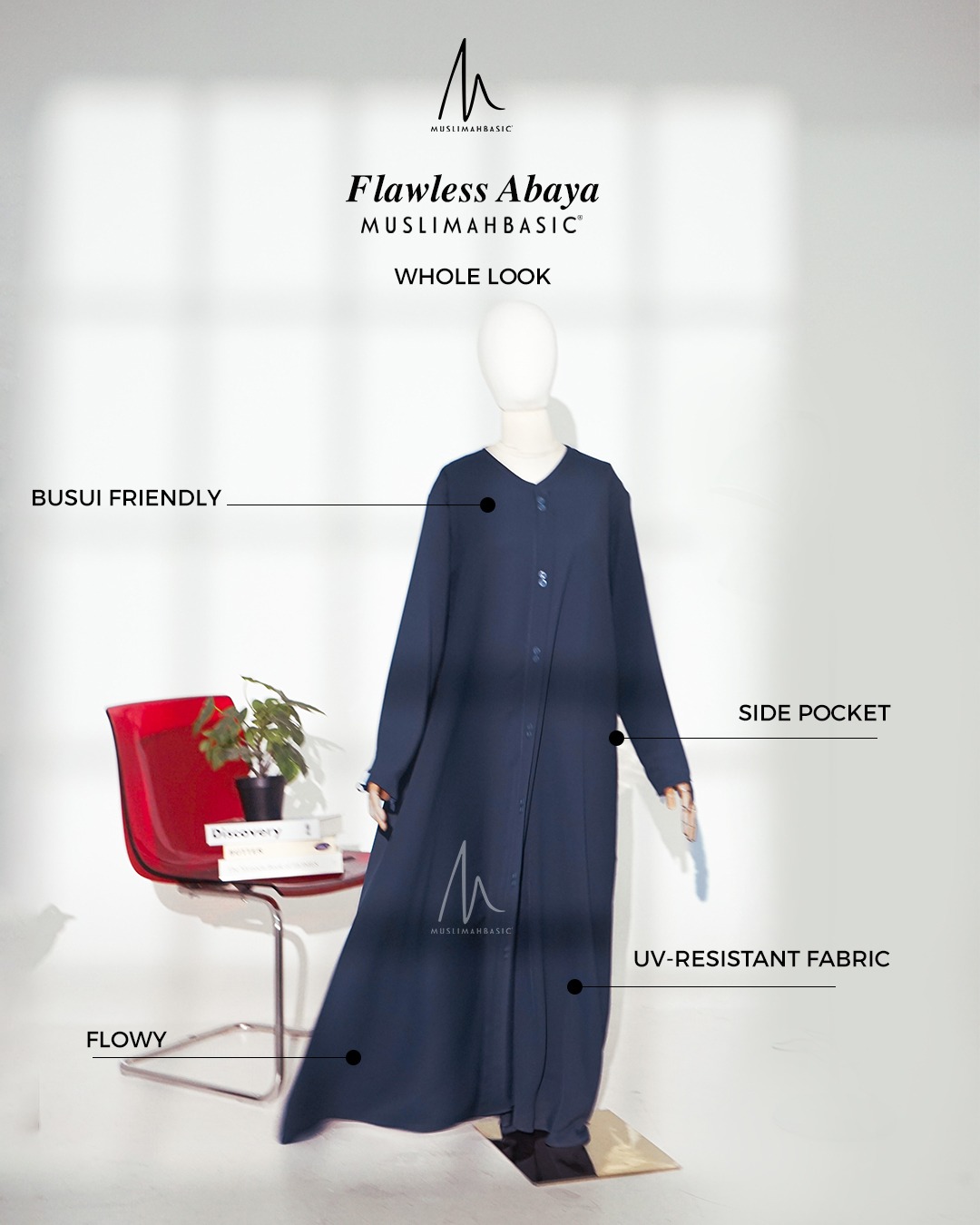 Flawless Abaya Premium Anti UV