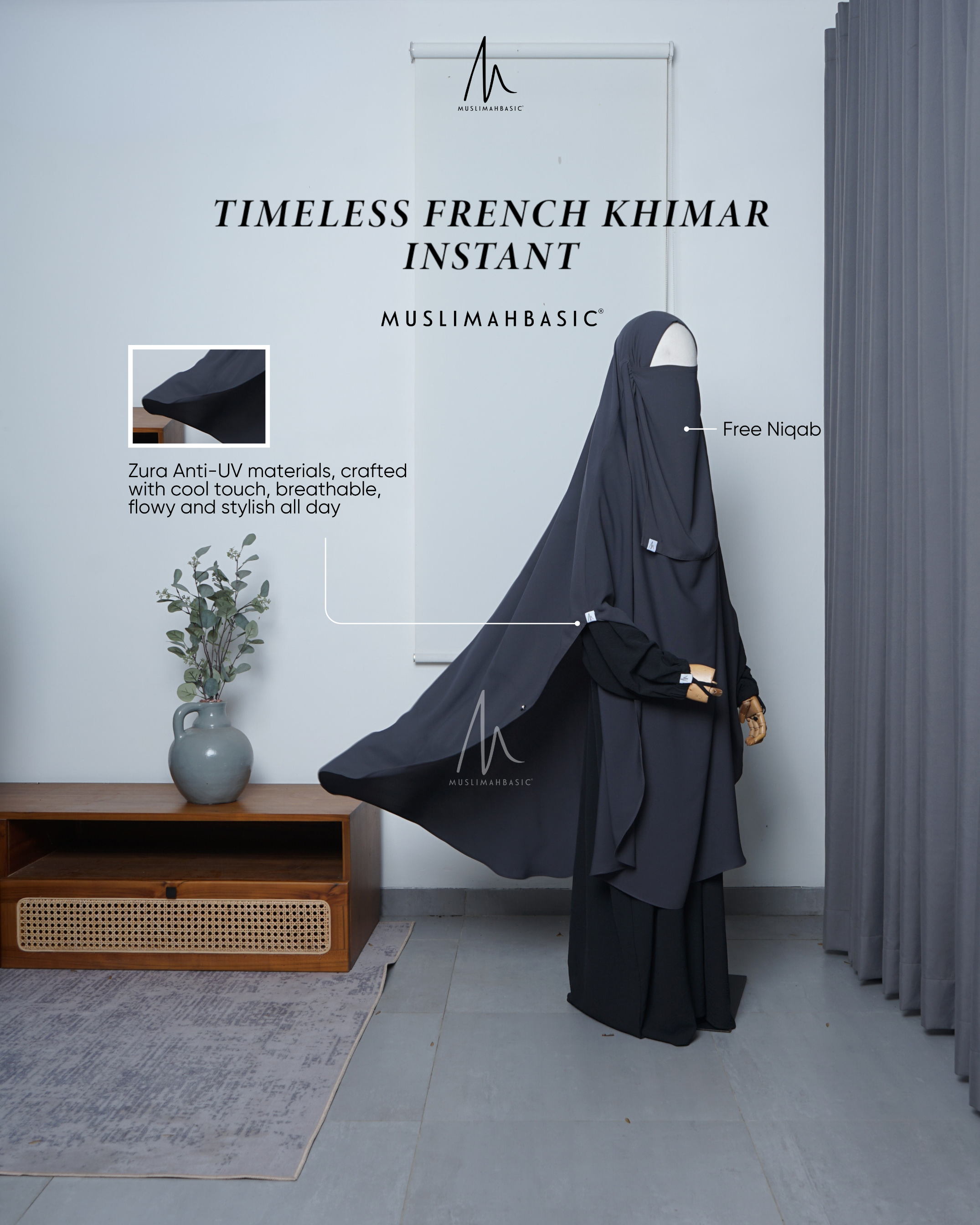 French Khimar Instant Timeless Zura Anti UV