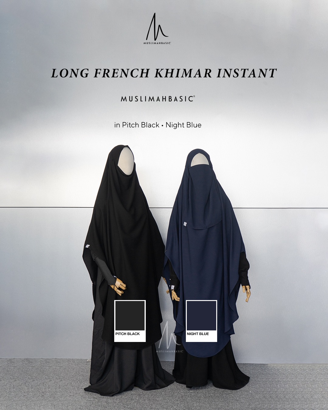 PO - French Khimar Instant Long Ghazala