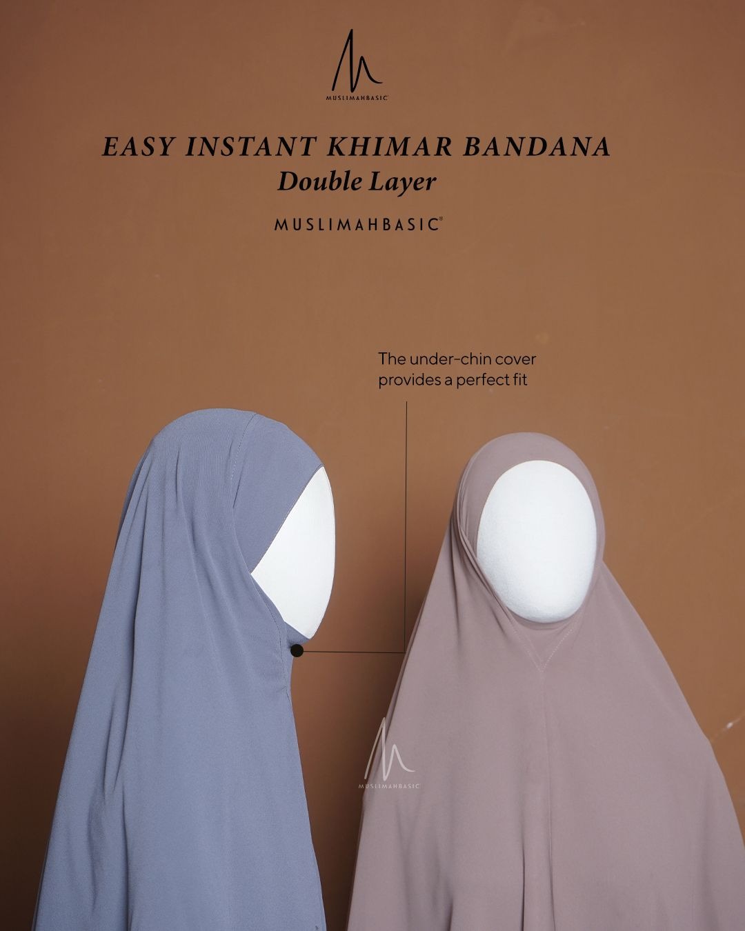PO - Easy Instant Khimar Bandana Double Layer
