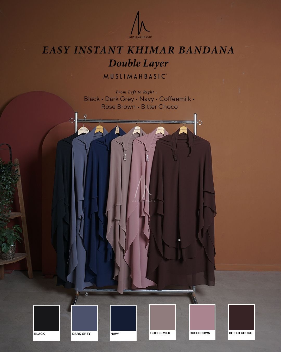 PO - Easy Instant Khimar Bandana Double Layer