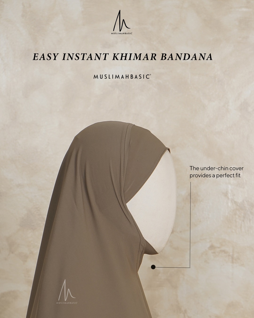 Ready Stock - Easy Instant Khimar Bandana V Shape