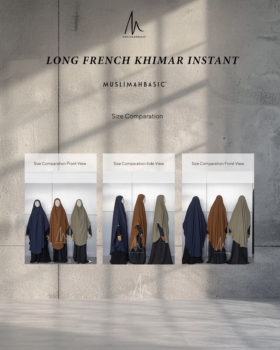 PO - French Khimar Instant Long Ghazala
