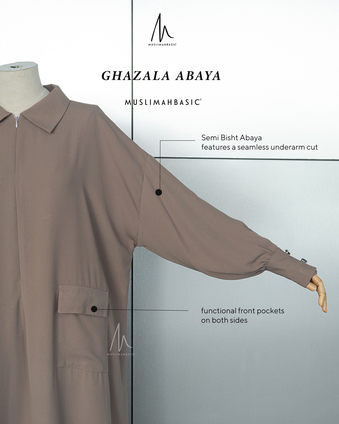 Ghazala Abaya Zura Anti UV