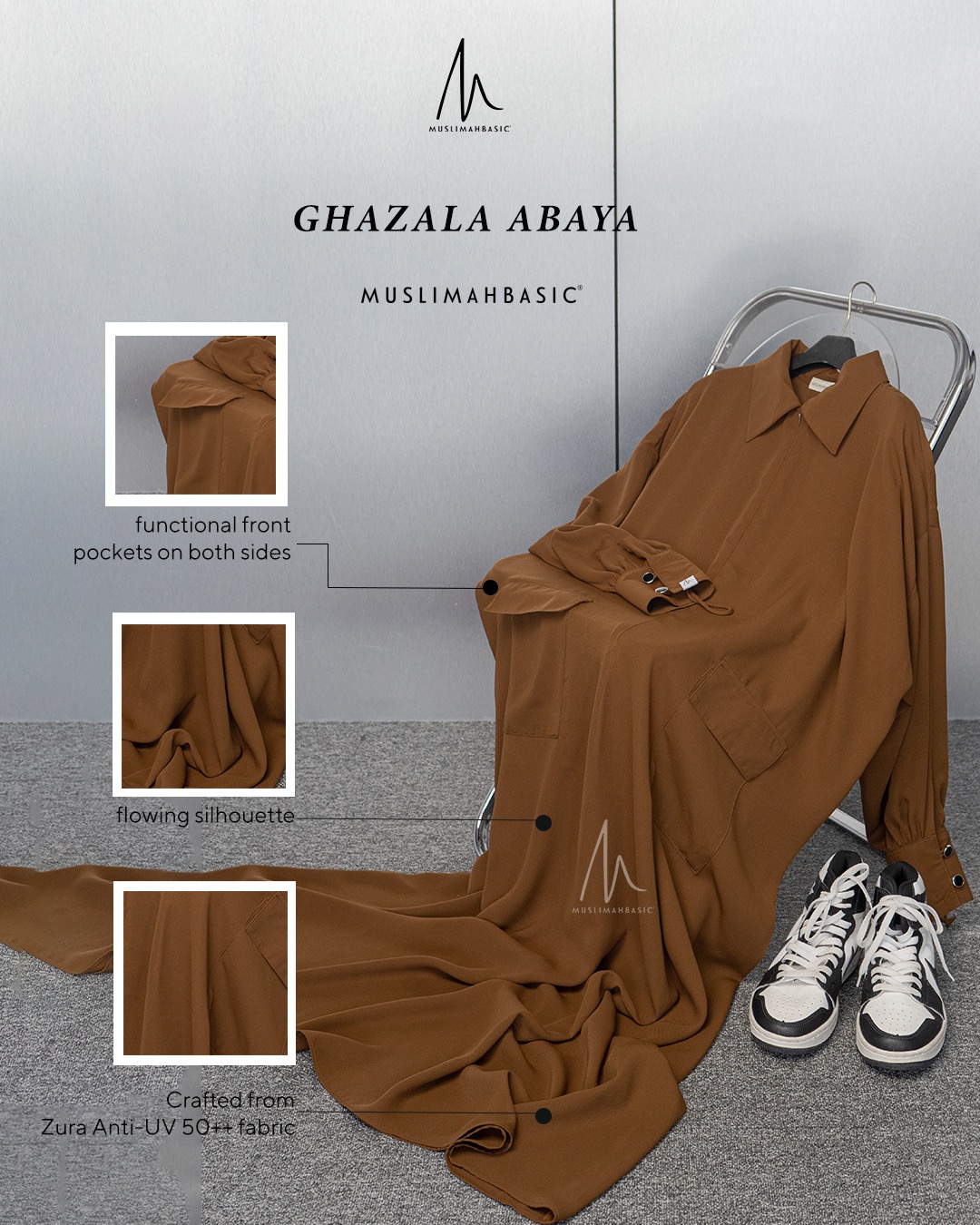 Ghazala Abaya Zura Anti UV
