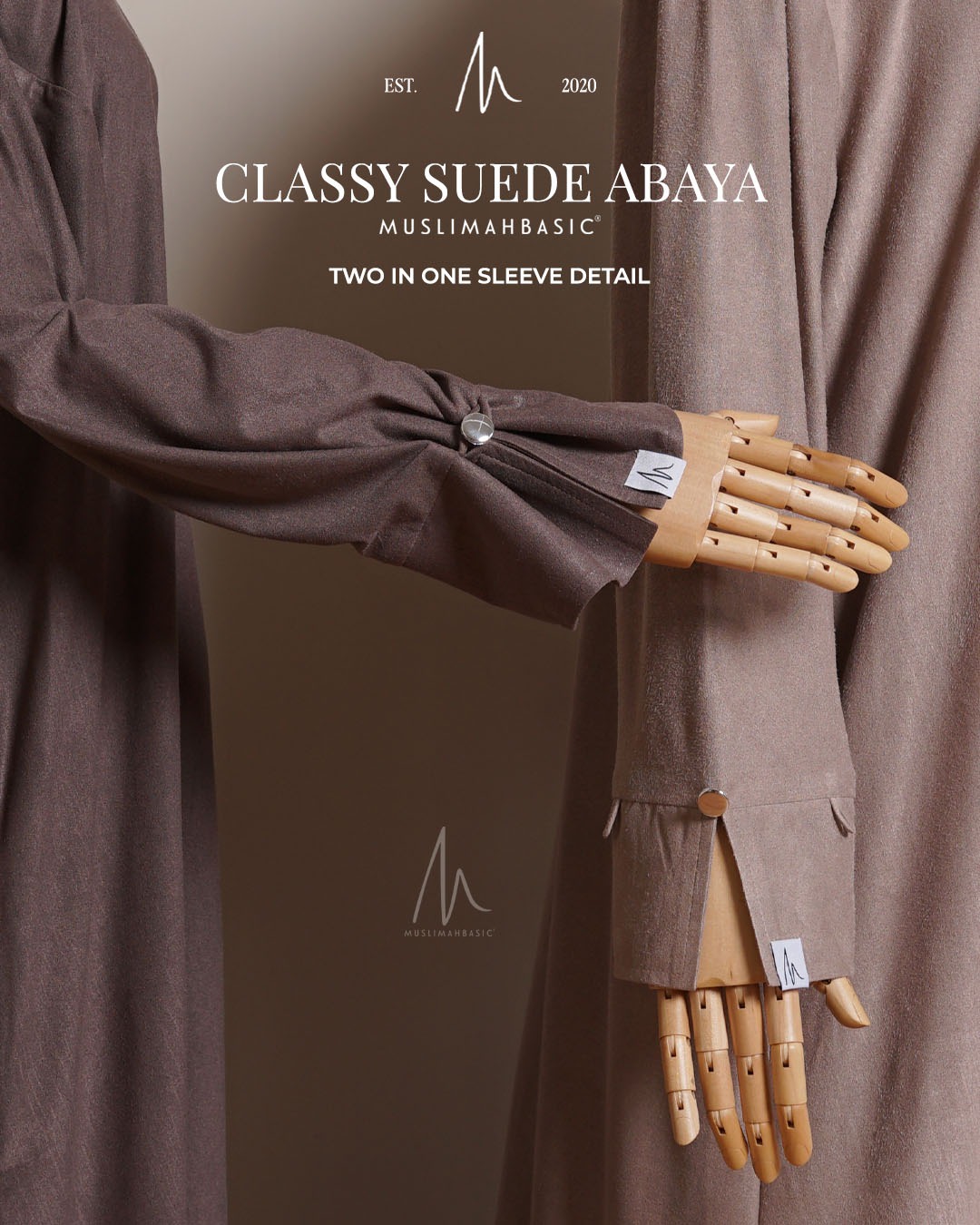 CLASSY SUEDE ABAYA