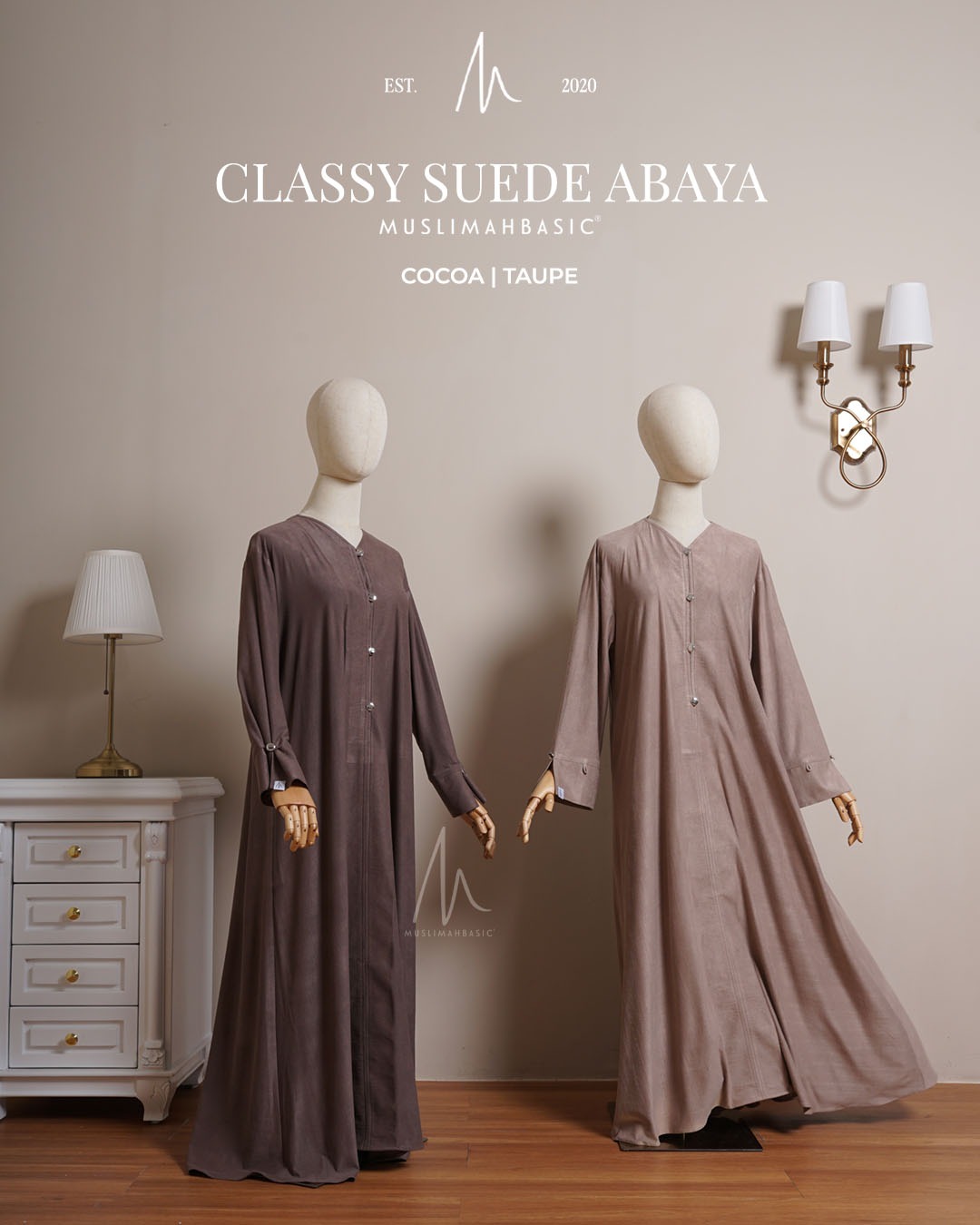 CLASSY SUEDE ABAYA