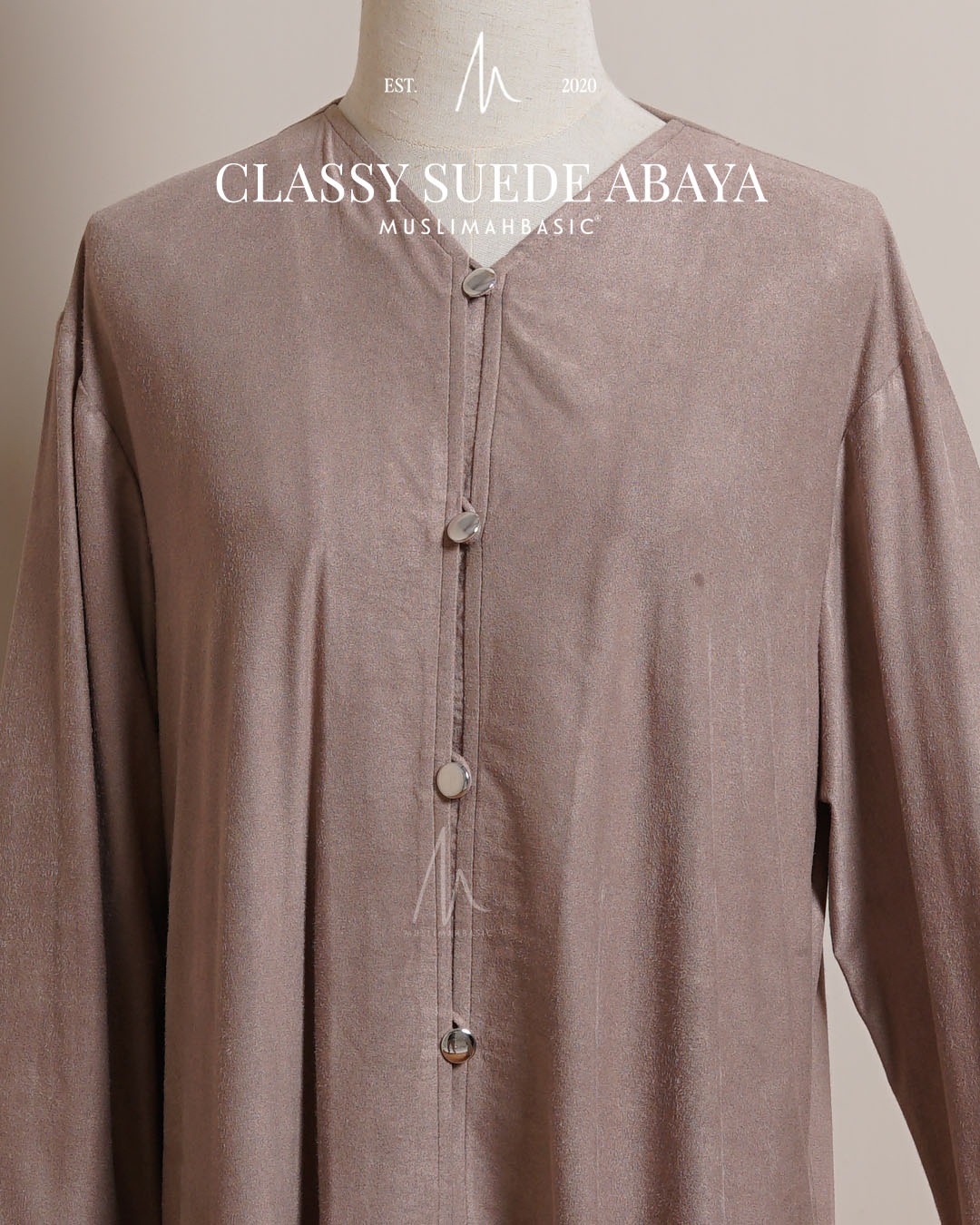 CLASSY SUEDE ABAYA