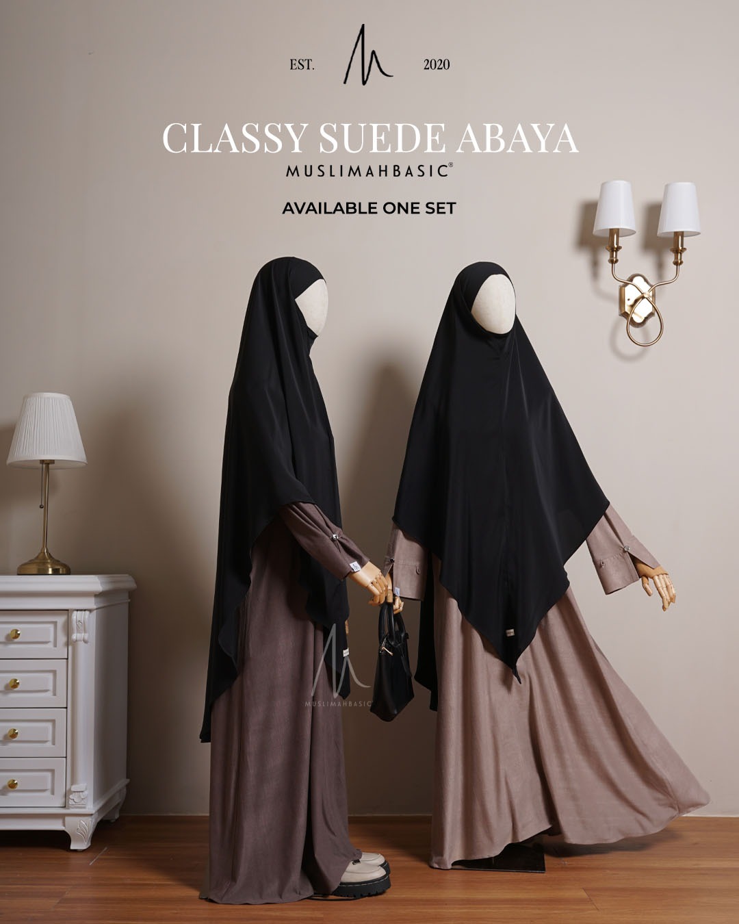 CLASSY SUEDE ABAYA
