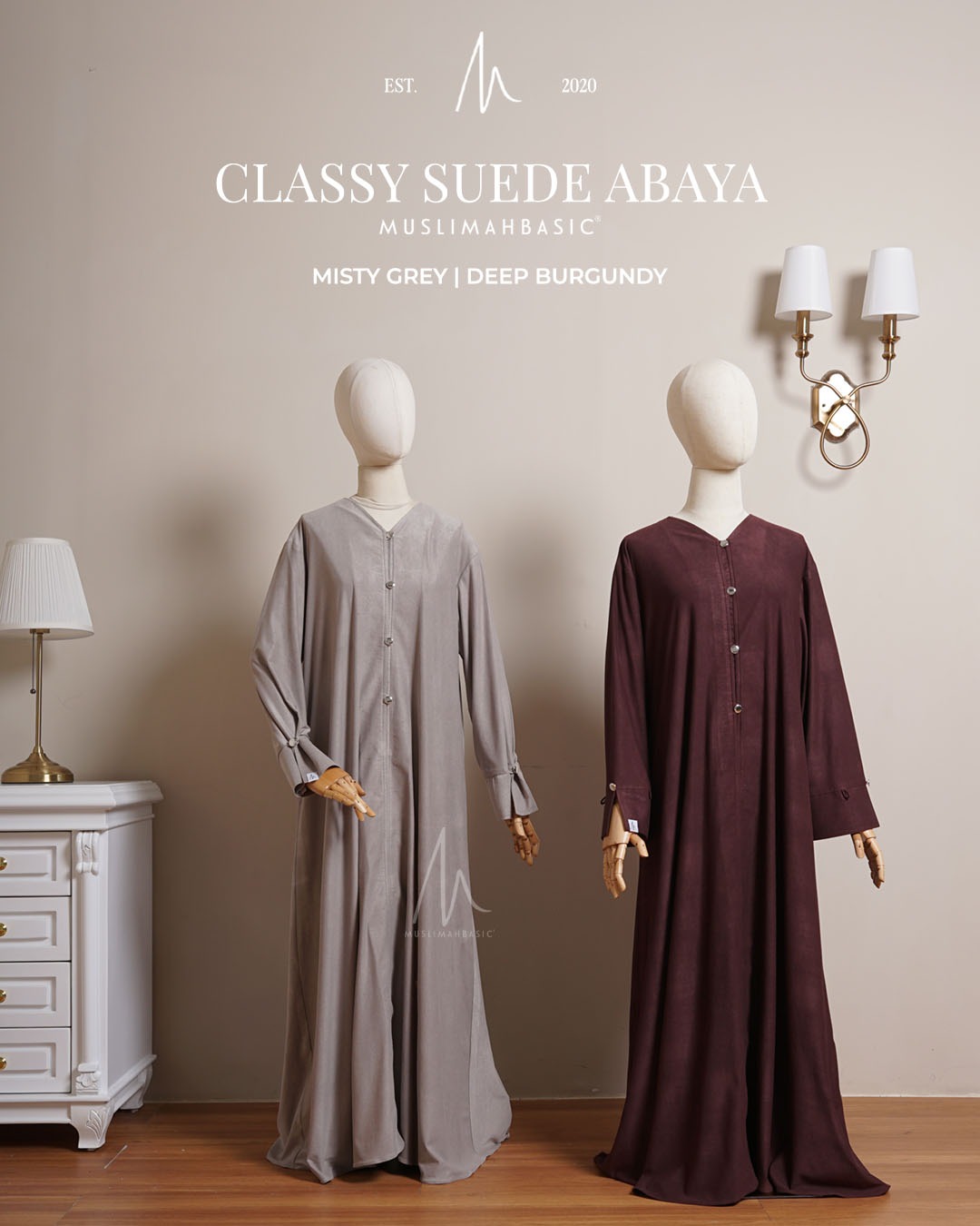 CLASSY SUEDE ABAYA