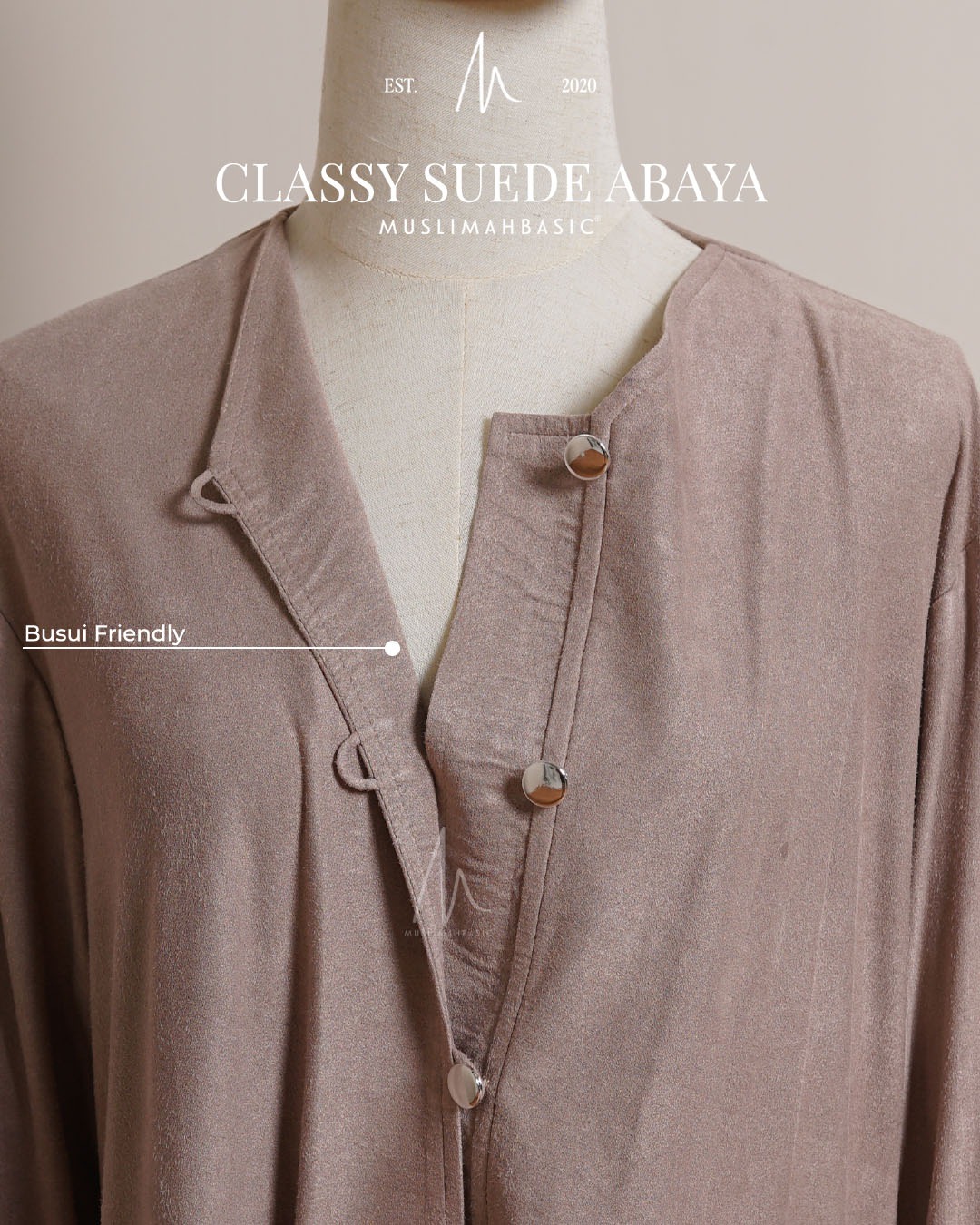 CLASSY SUEDE ABAYA