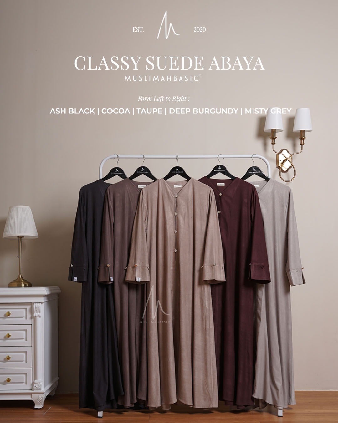 CLASSY SUEDE ABAYA