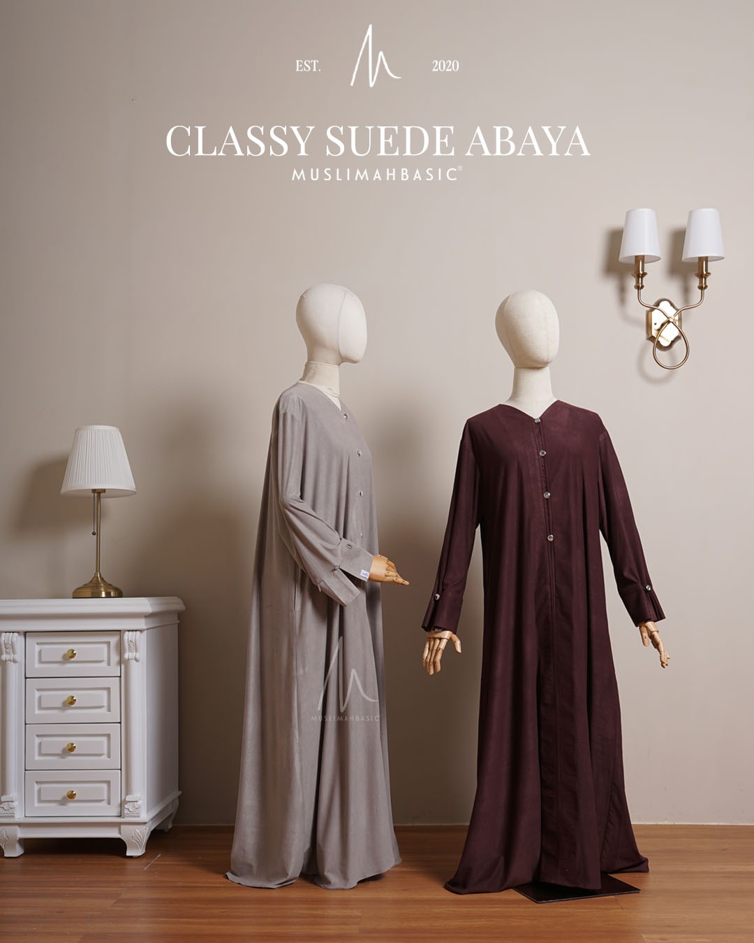 CLASSY SUEDE ABAYA