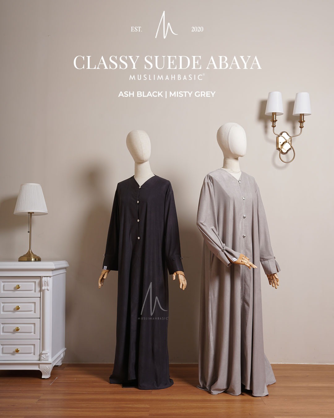 CLASSY SUEDE ABAYA