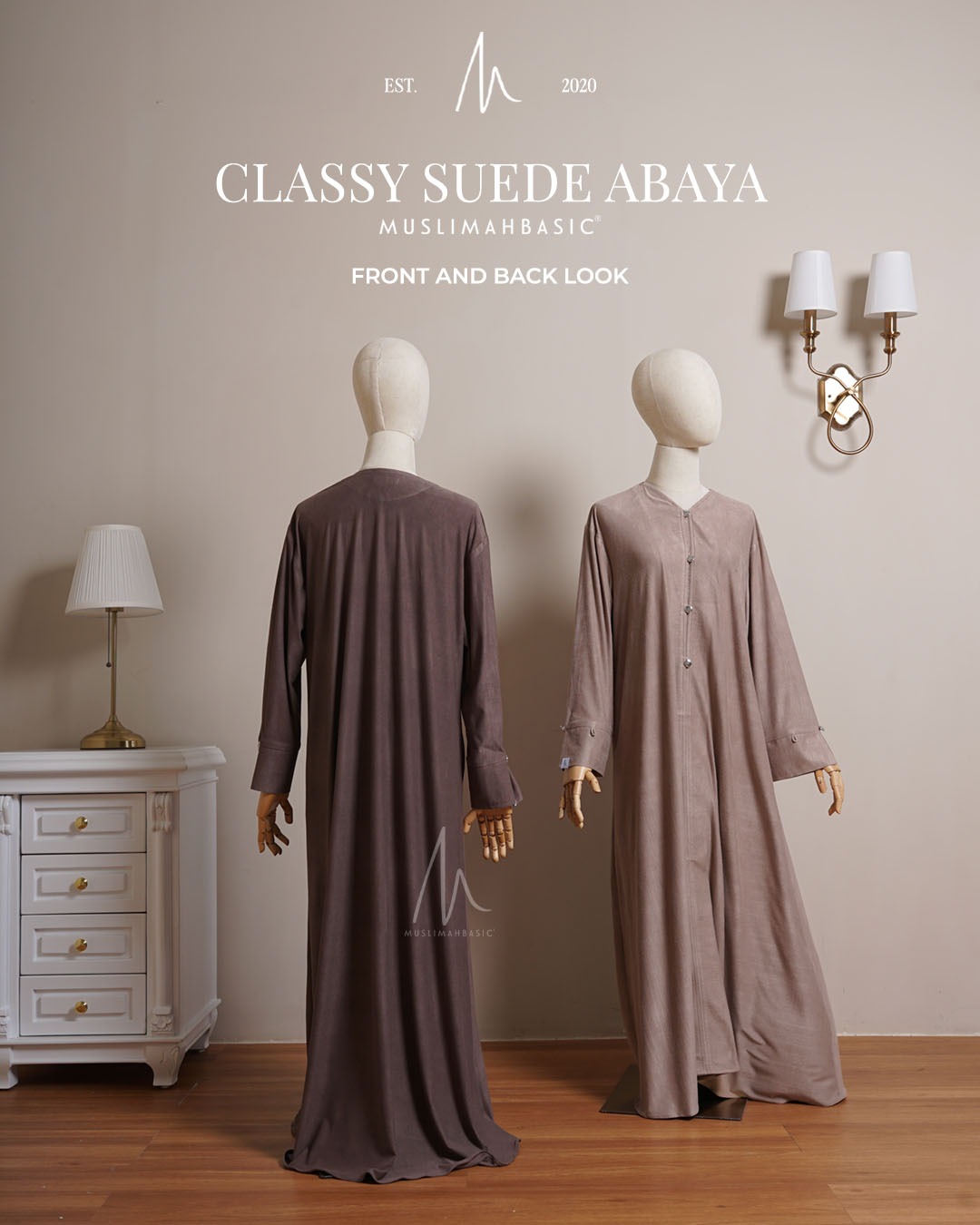 CLASSY SUEDE ABAYA