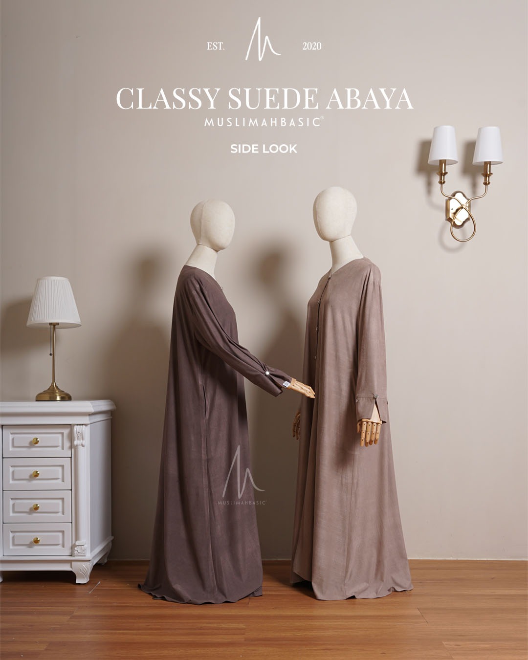 CLASSY SUEDE ABAYA