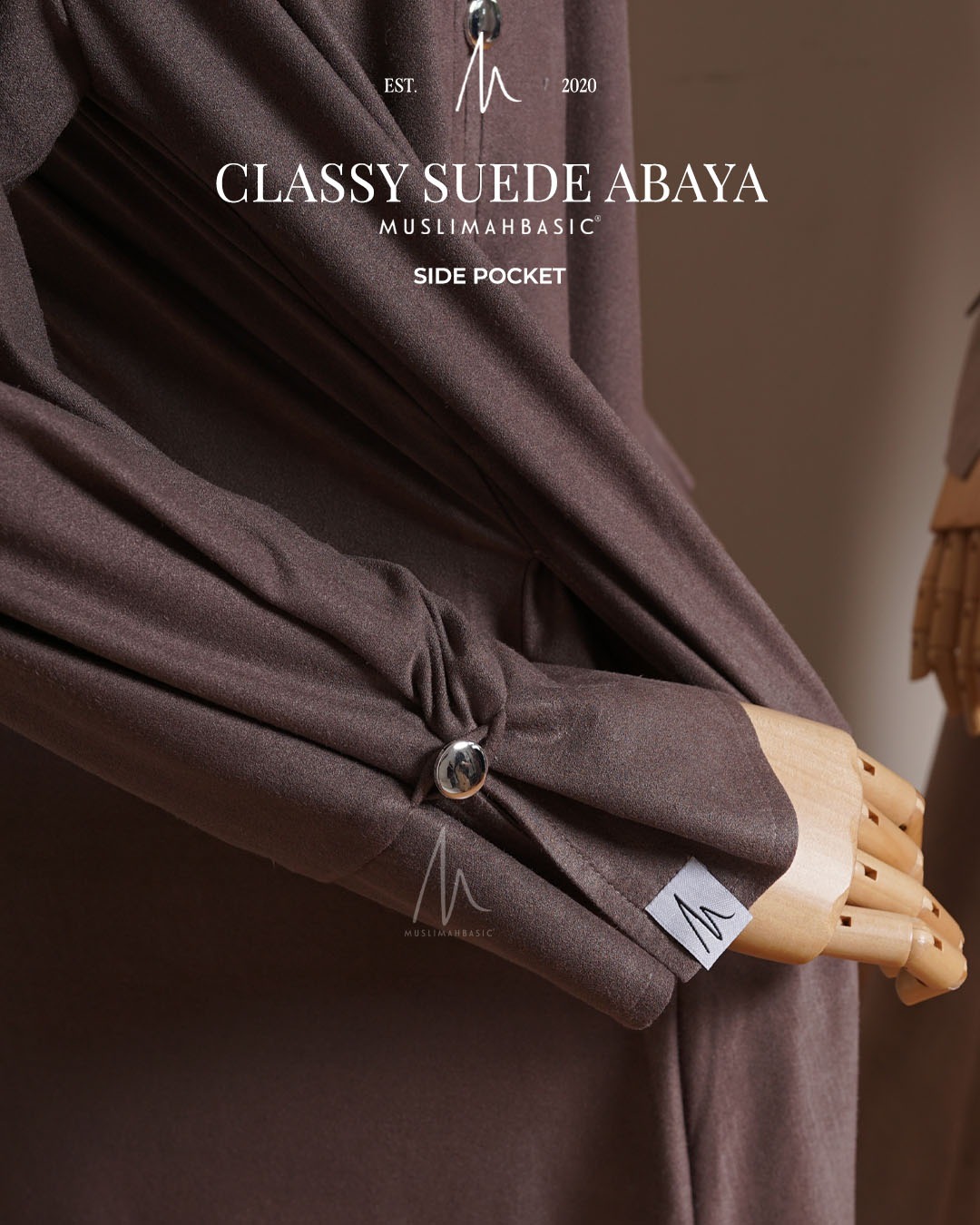 CLASSY SUEDE ABAYA