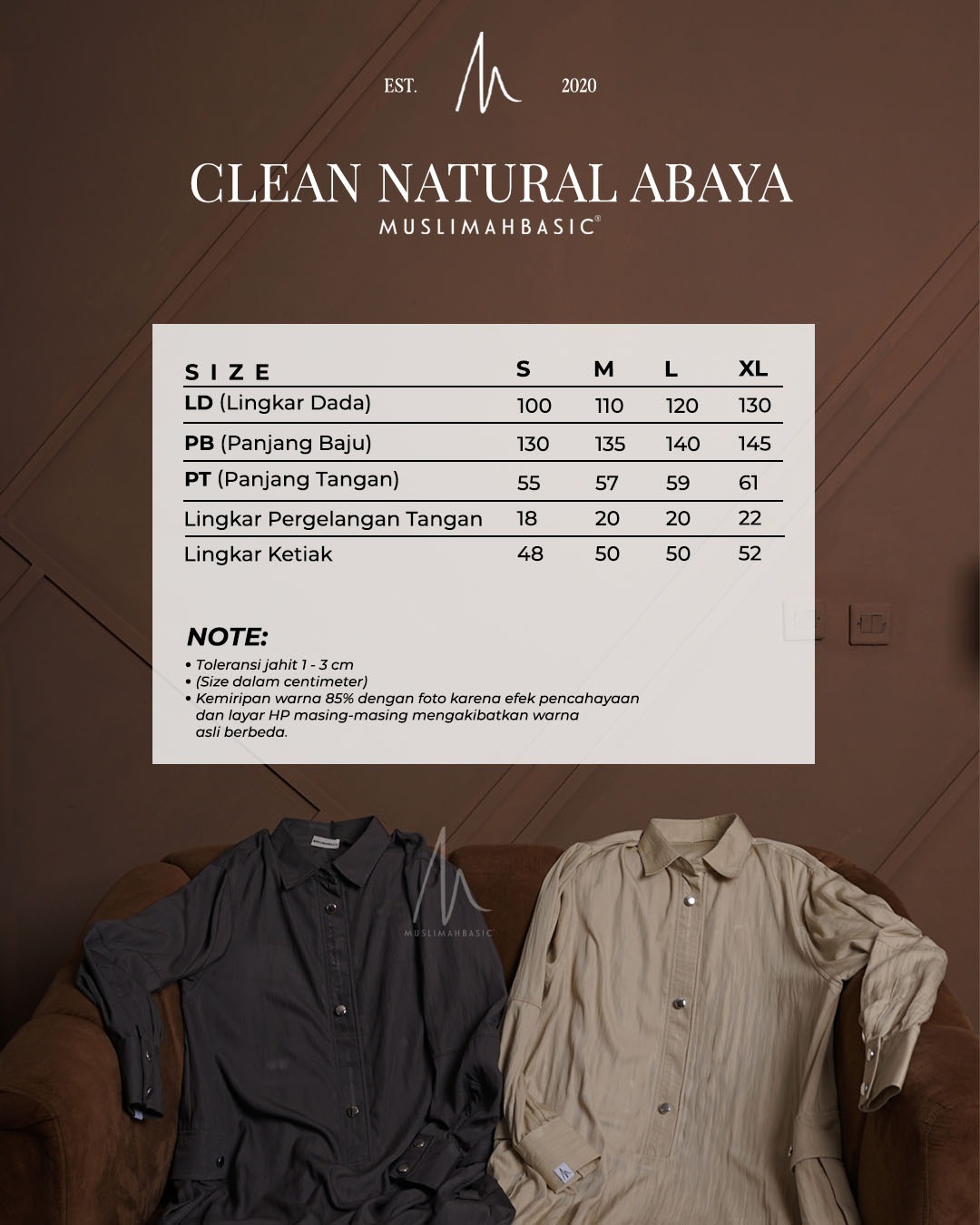 CLEAN NATURAL ABAYA