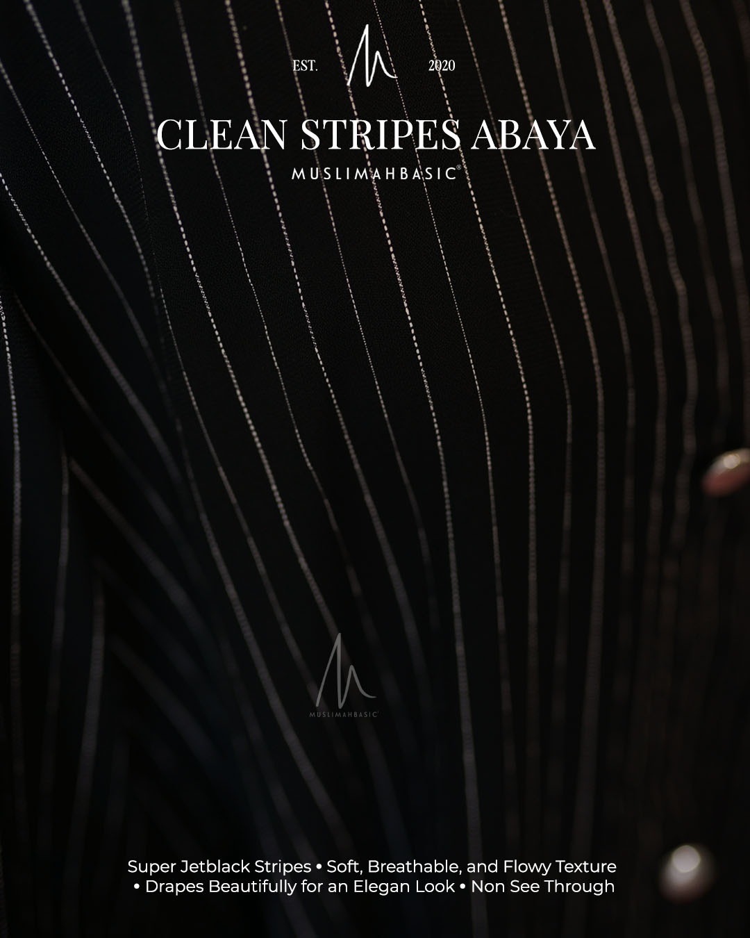 Clean Stripes Abaya