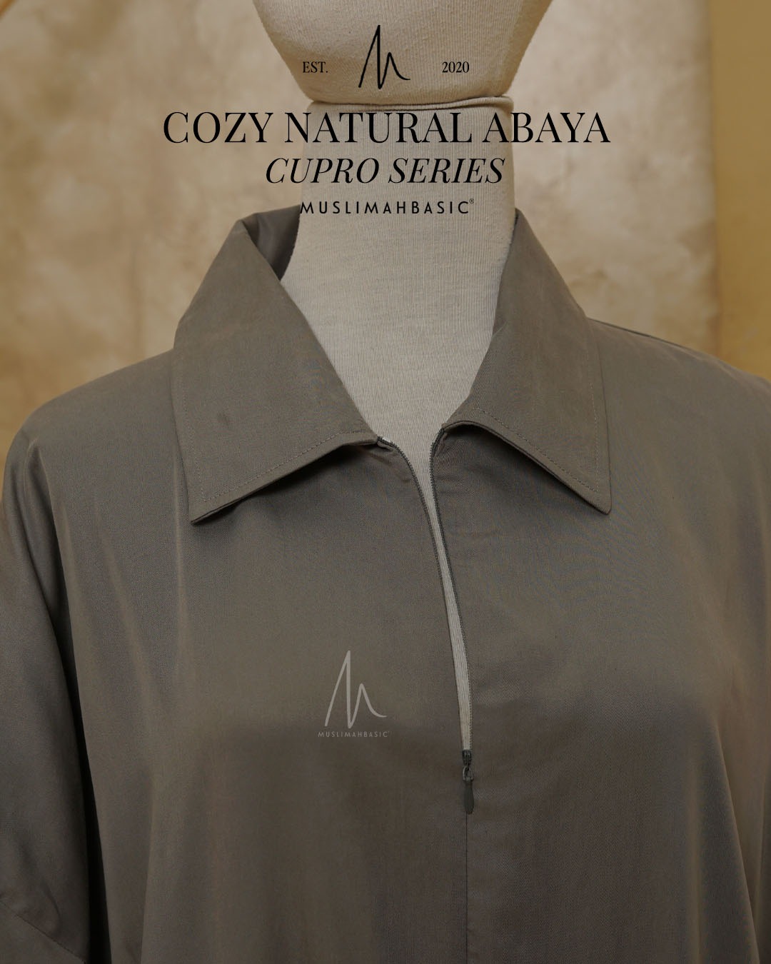  Cozy Natural Abaya Cupro Series
