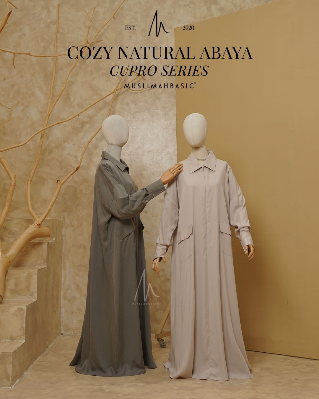  Cozy Natural Abaya Cupro Series