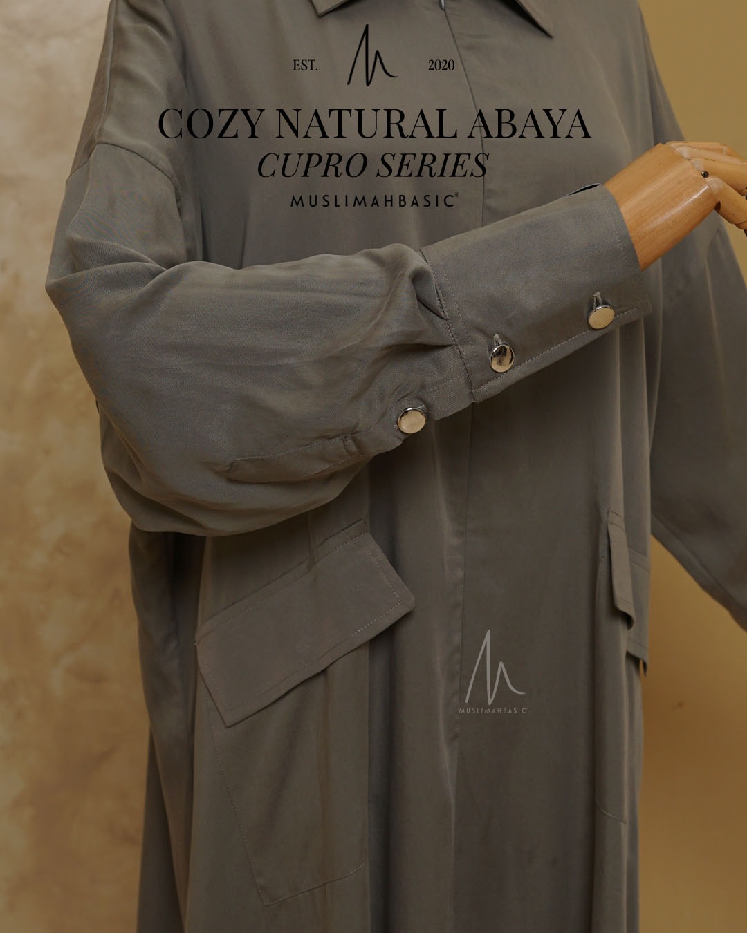  Cozy Natural Abaya Cupro Series
