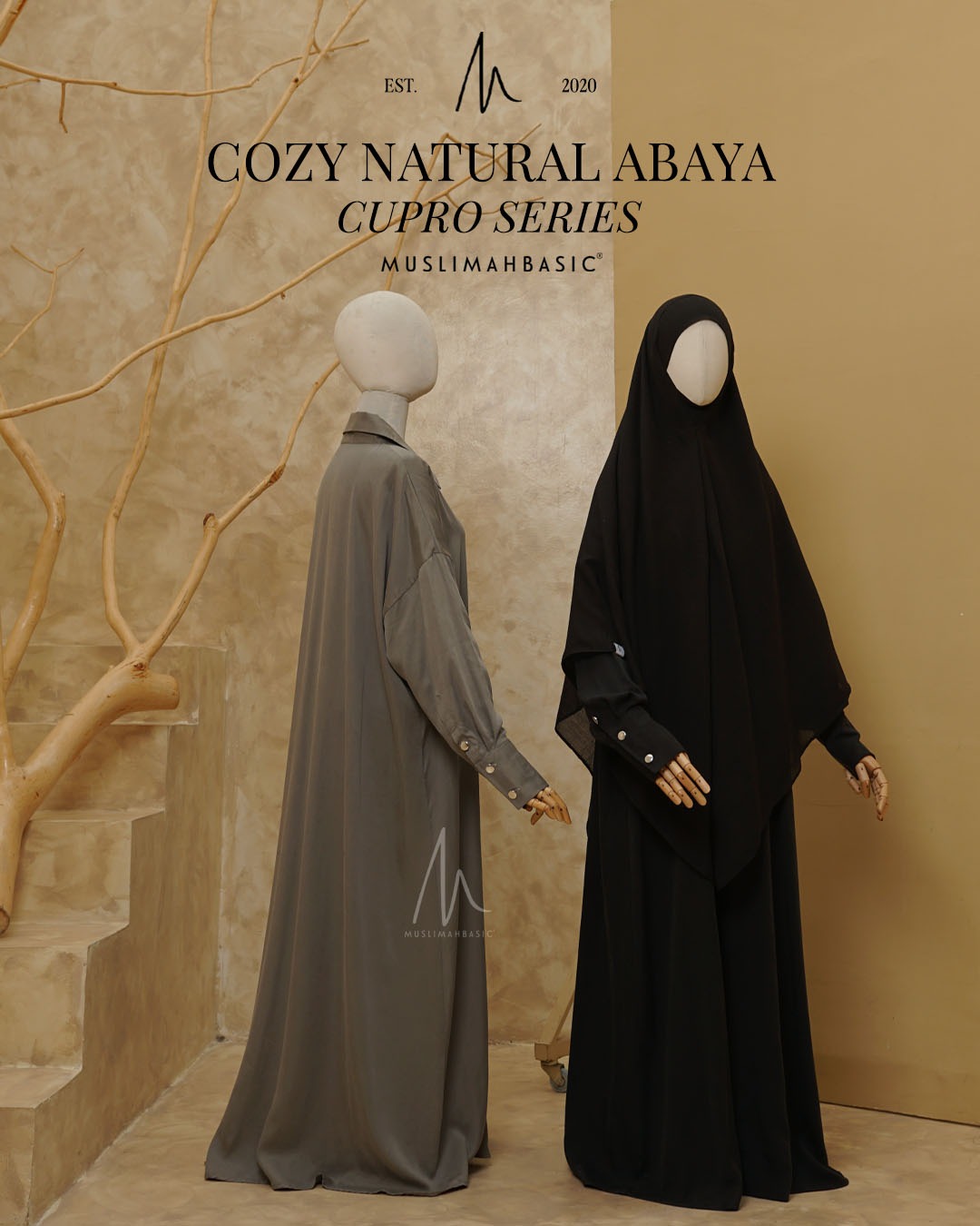  Cozy Natural Abaya Cupro Series