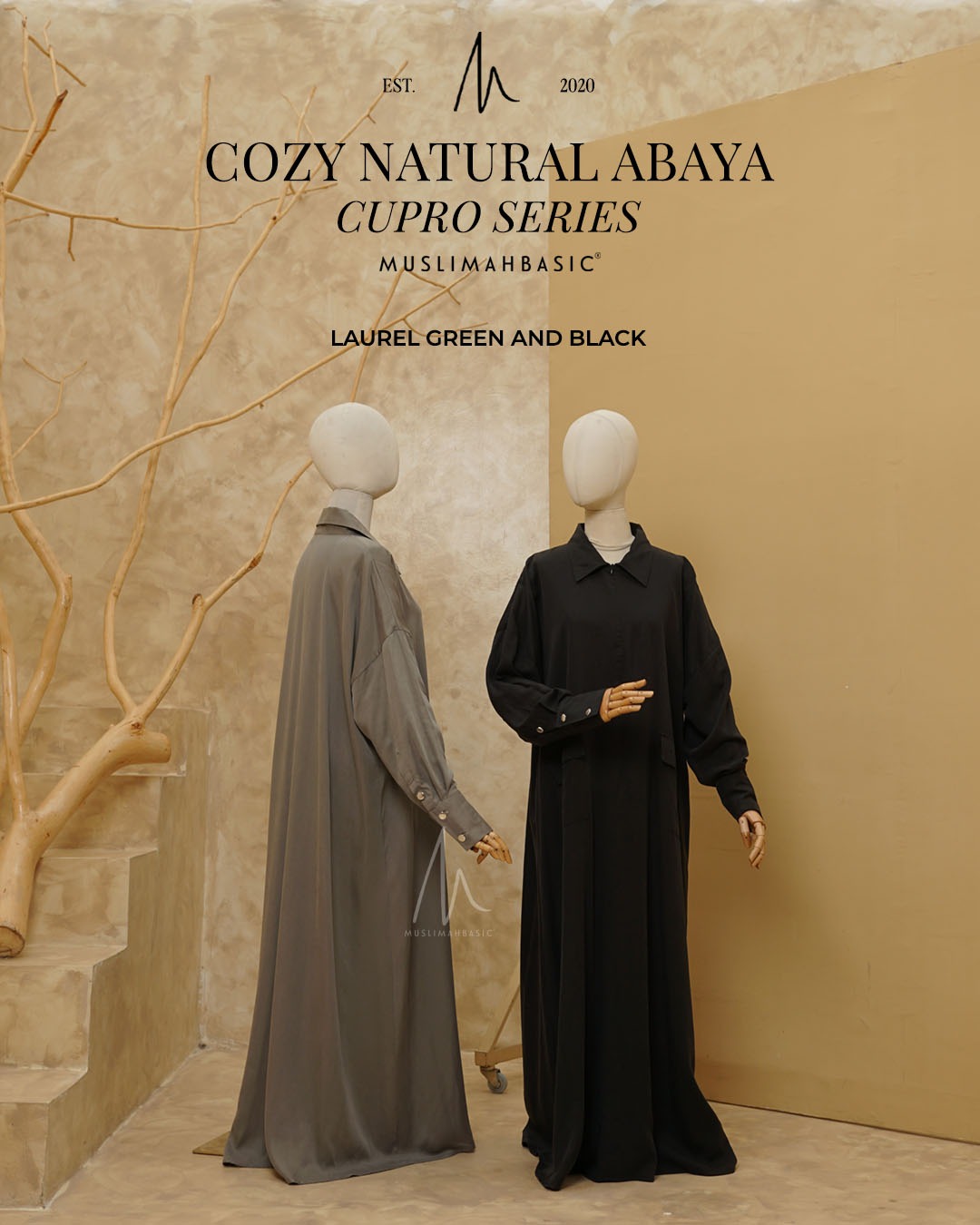  Cozy Natural Abaya Cupro Series