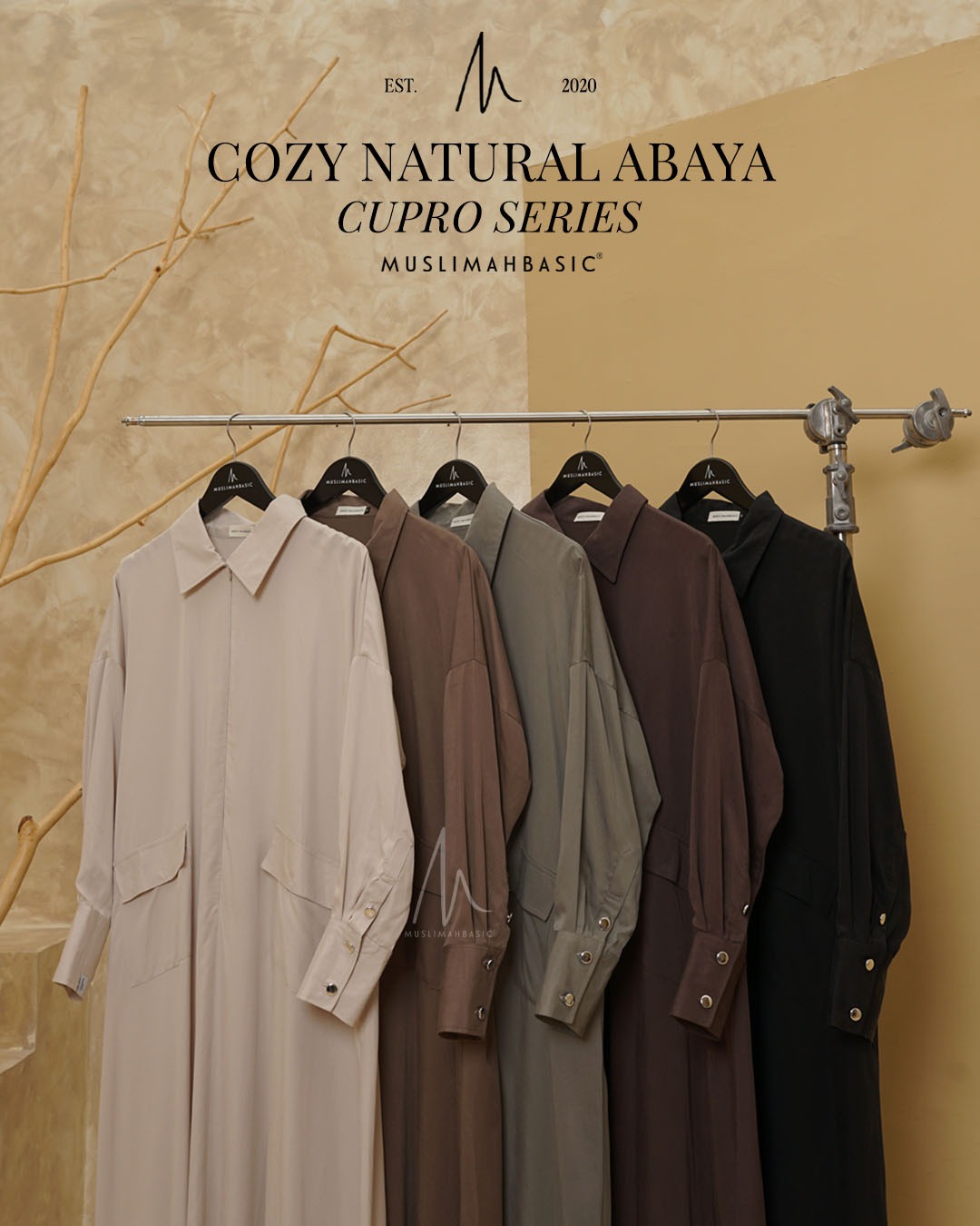  Cozy Natural Abaya Cupro Series