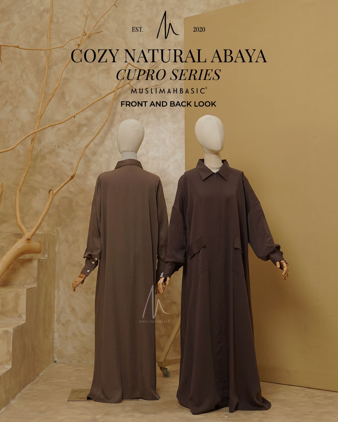  Cozy Natural Abaya Cupro Series
