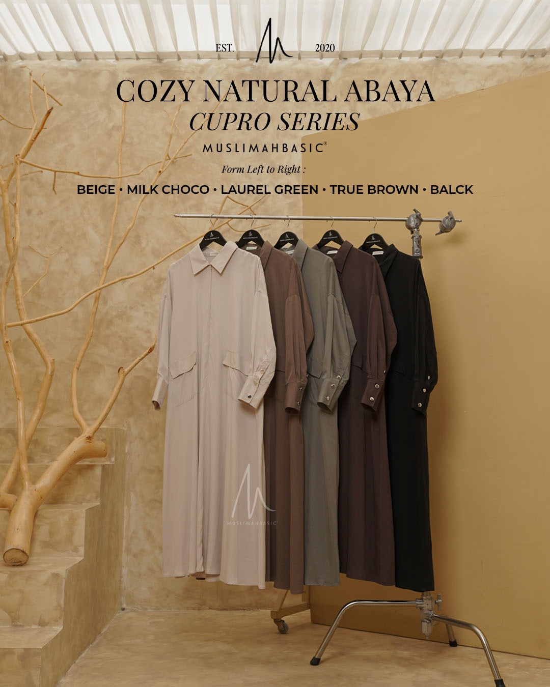  Cozy Natural Abaya Cupro Series
