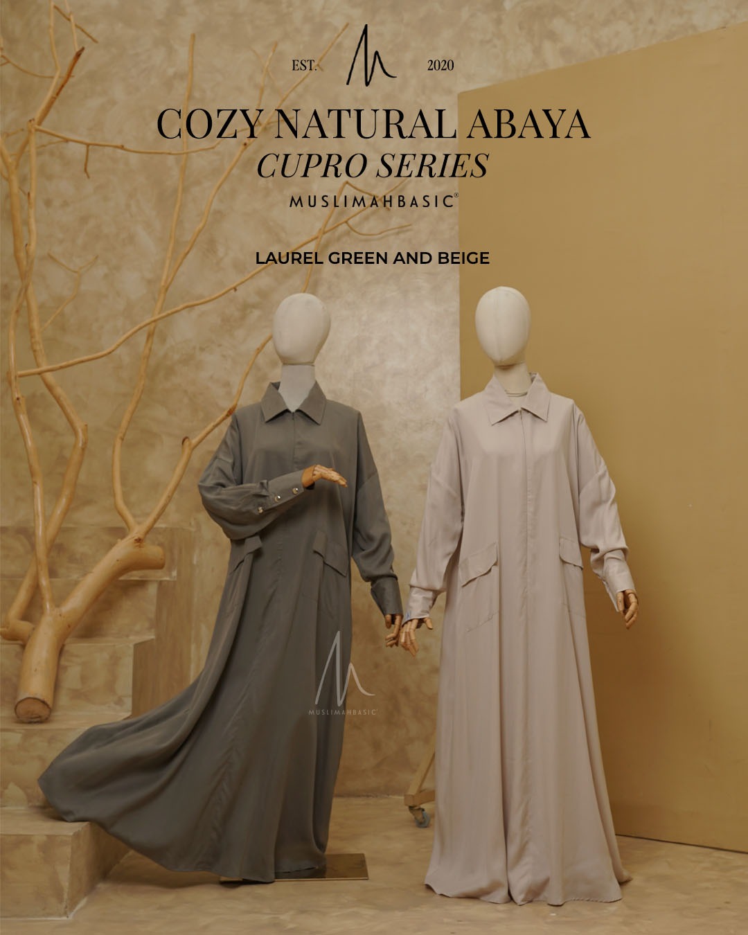  Cozy Natural Abaya Cupro Series