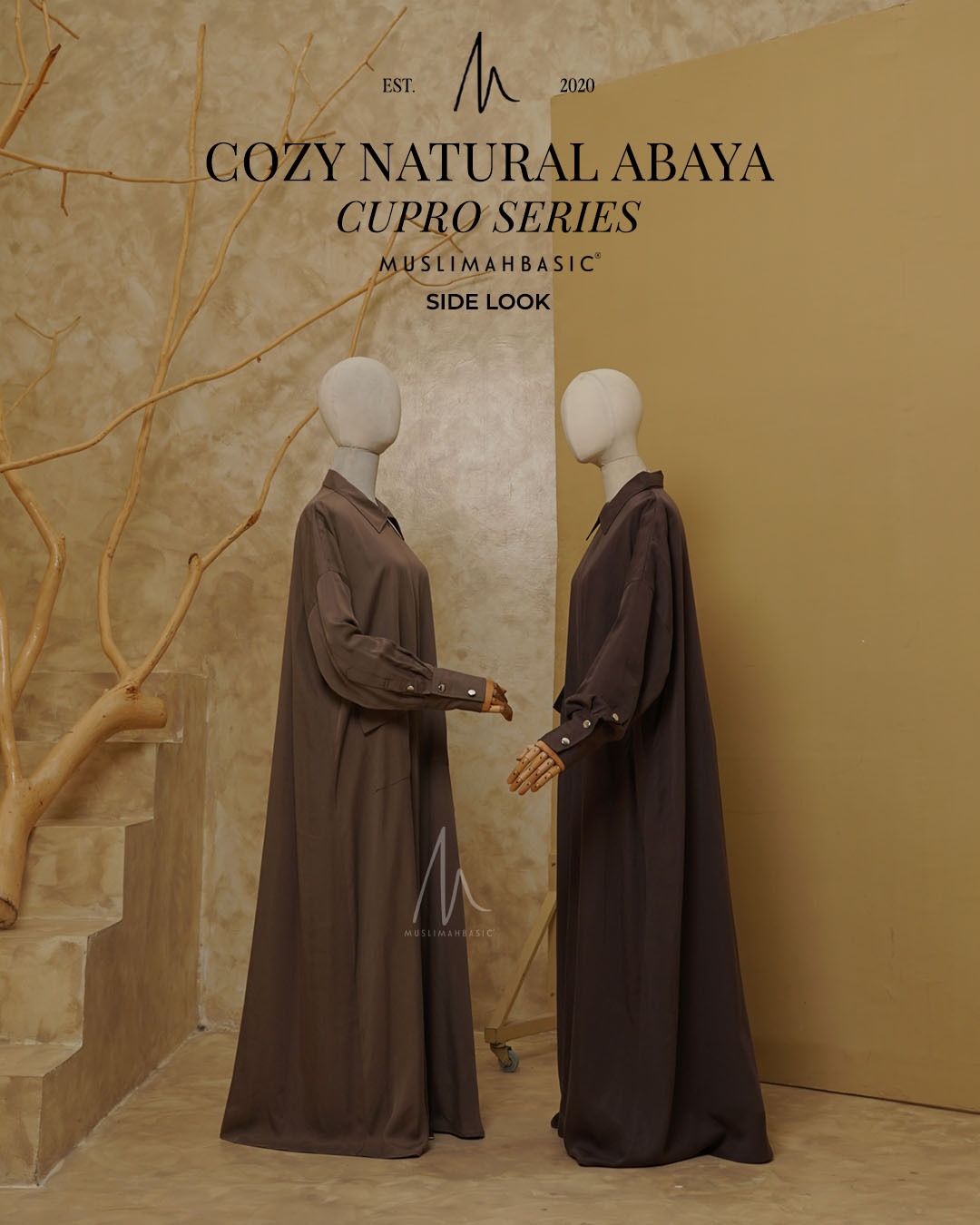  Cozy Natural Abaya Cupro Series