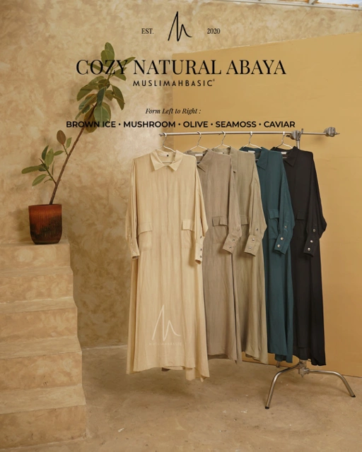 Image of COZY NATURAL ABAYA