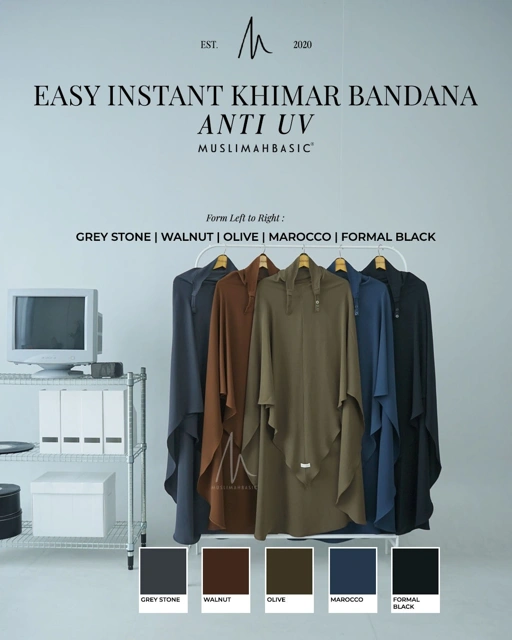 Image of  Easy Instant Khimar Bandana Anti UV